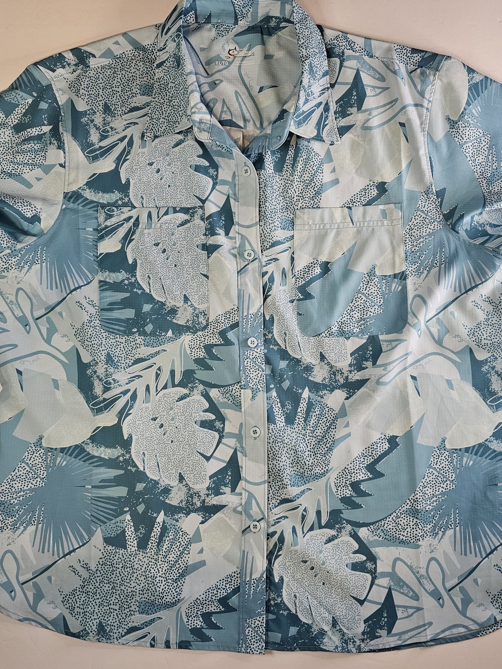 Womens Sportsman Marina 2-pocket Short Sleeve Button Down UPF-50 Sun Protection